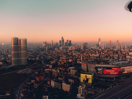 drone, drone çekimi, gün batımı duvar kağıdı içeren Ücretsiz stok fotoğraf