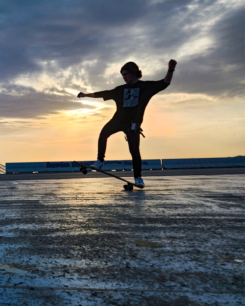 Free Longboard Tail Manuel Stock Photo