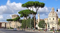 罗马的一天美丽地展示了古老的建筑和城市景观