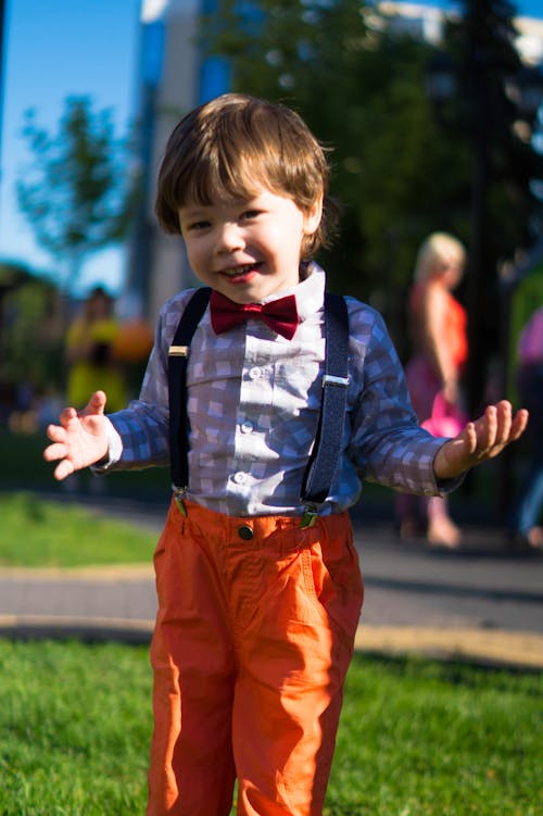 Photo of Toddler Wearing Pants With Suspenders