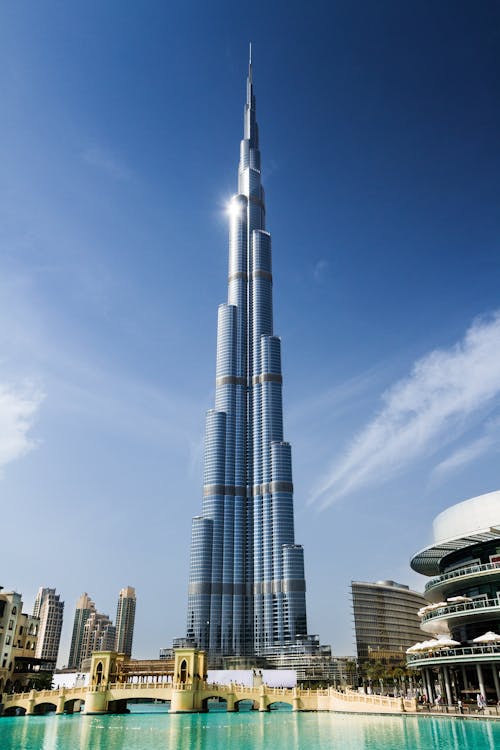 Foto d'estoc gratuïta de aigua, arquitectura, burj khalifa