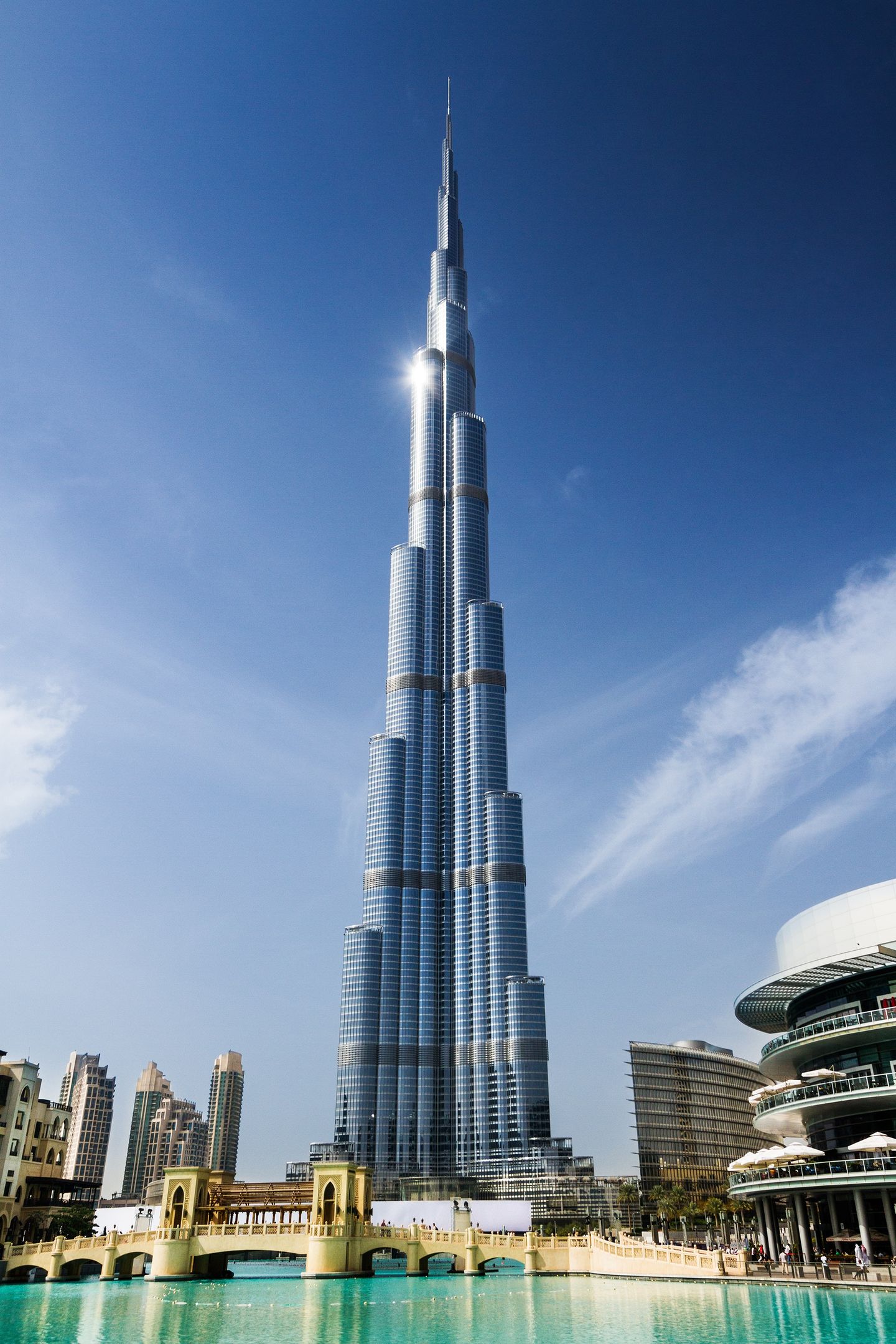 Dubai skyline aerial