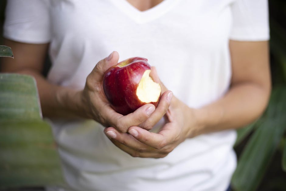 healthy food mindful eating person