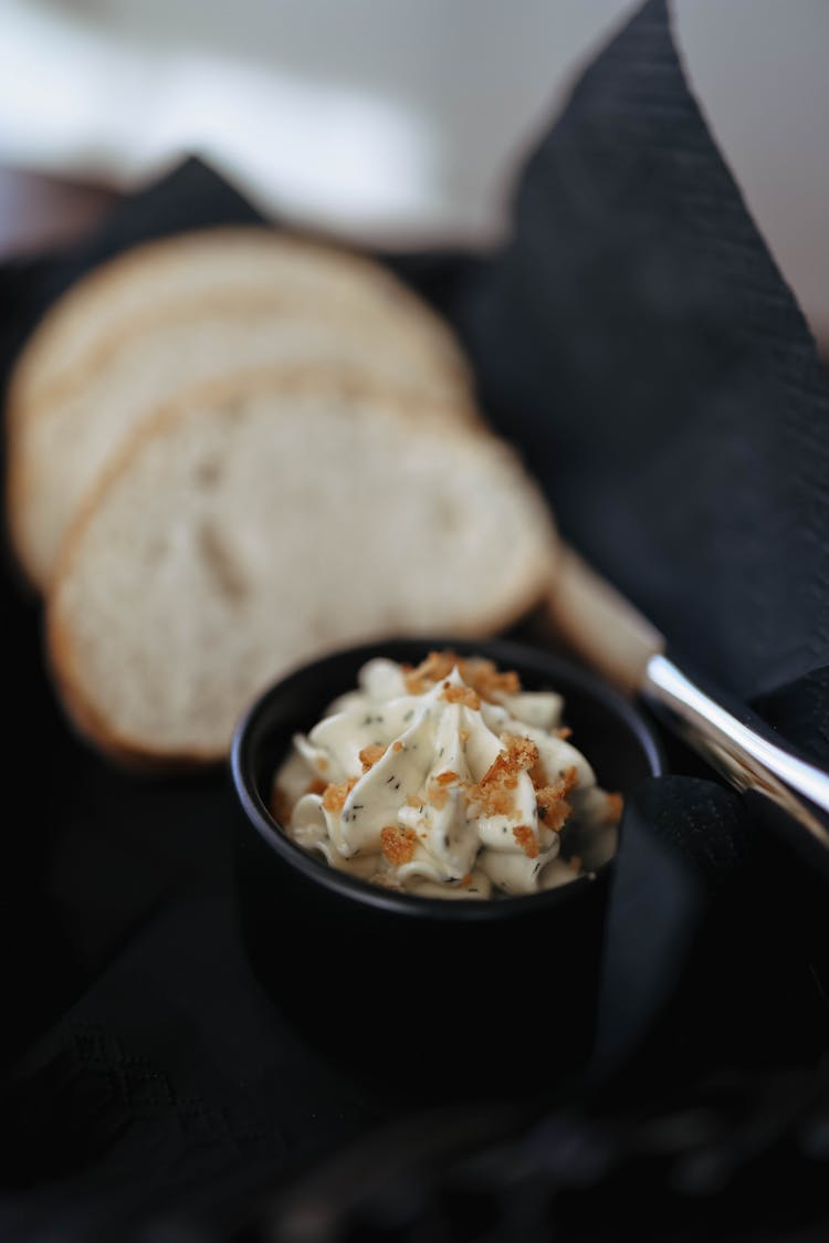 Creamy Food In Bowl