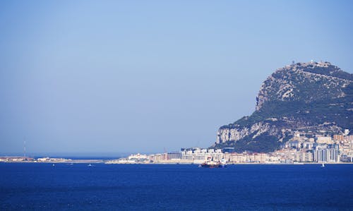 Rock of Gibraltar seen from the Sea