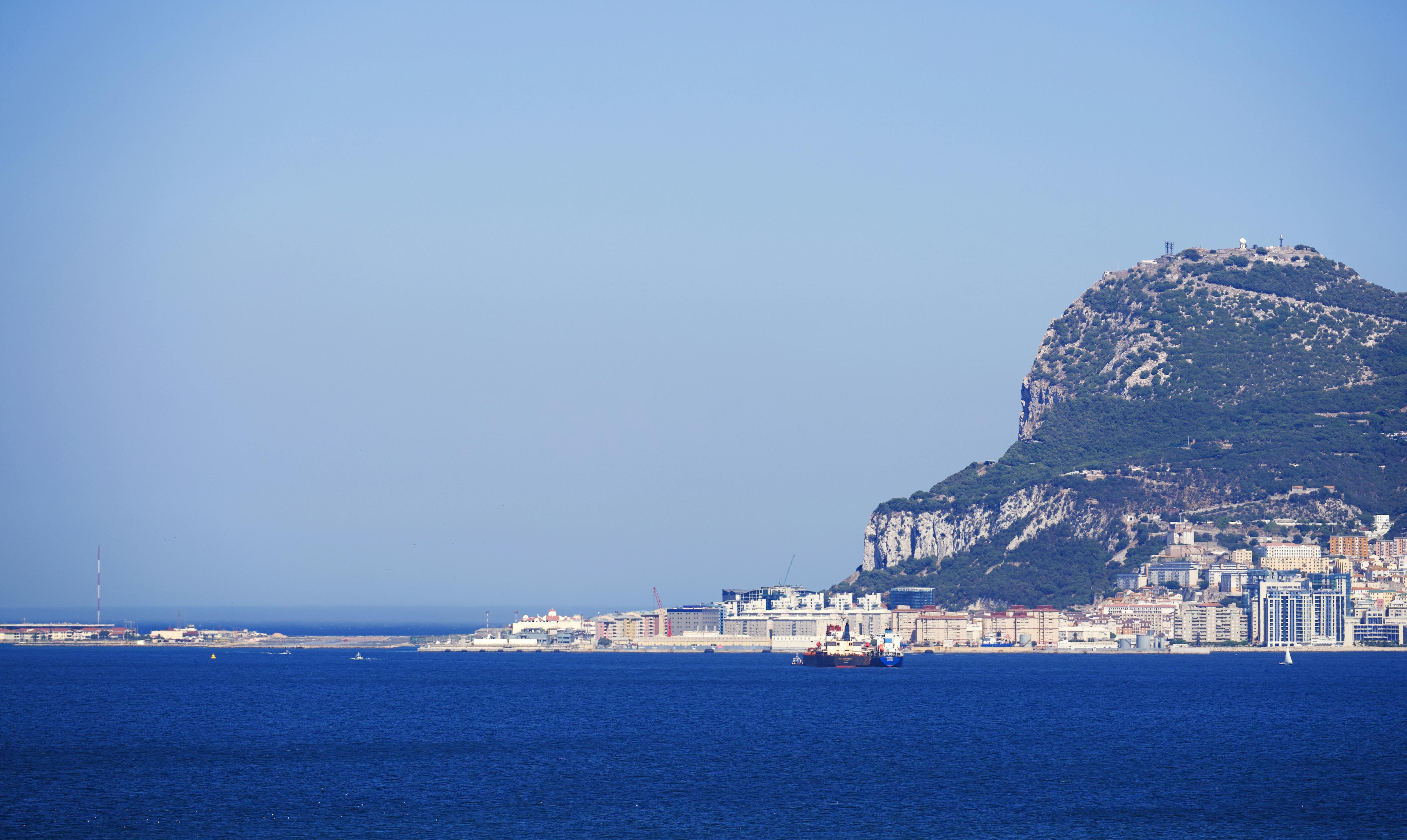 Rock of Gibraltar seen from the Sea · Free Stock Photo