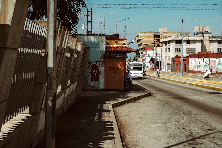 Bus On A Street 