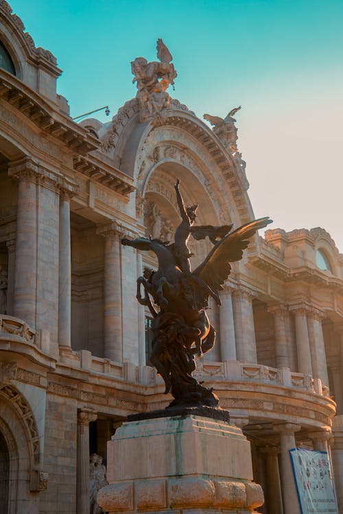 Statue at Palace of Fine Arts in Mexico City