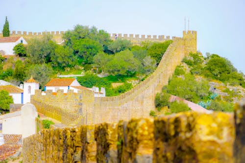 城堡, 城牆, 藍天 的 免費圖庫相片