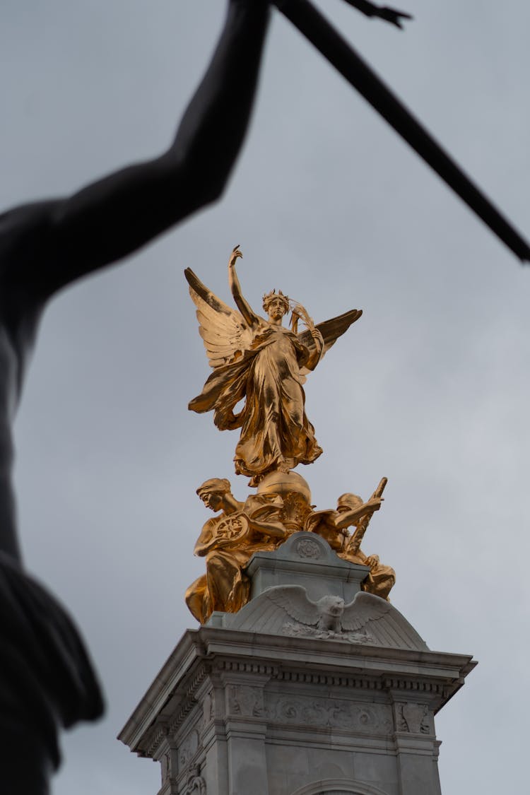 Low Angle Shot Of Victoria Memorial