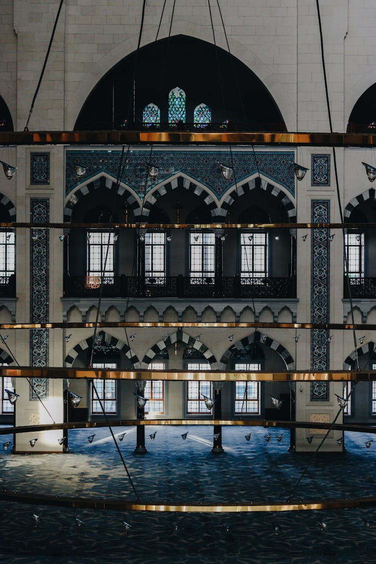 Inside Of Traditional Empty Mosque