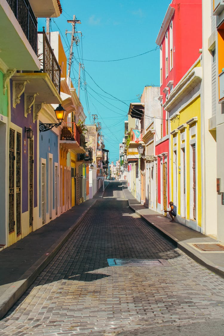 Paving Street In San Juan On Puerto Rico