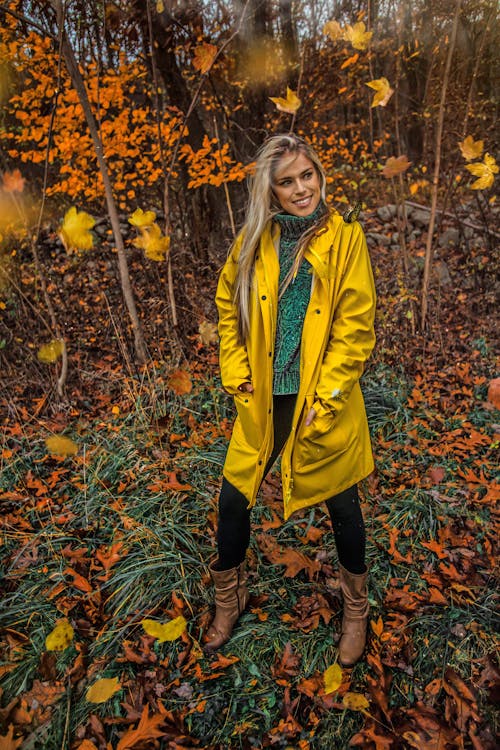 Free Woman Standing Near Trees Stock Photo