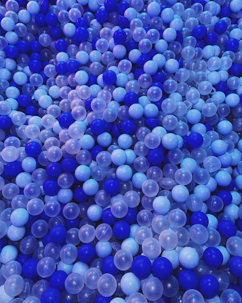 Blue Plastic Bubbles