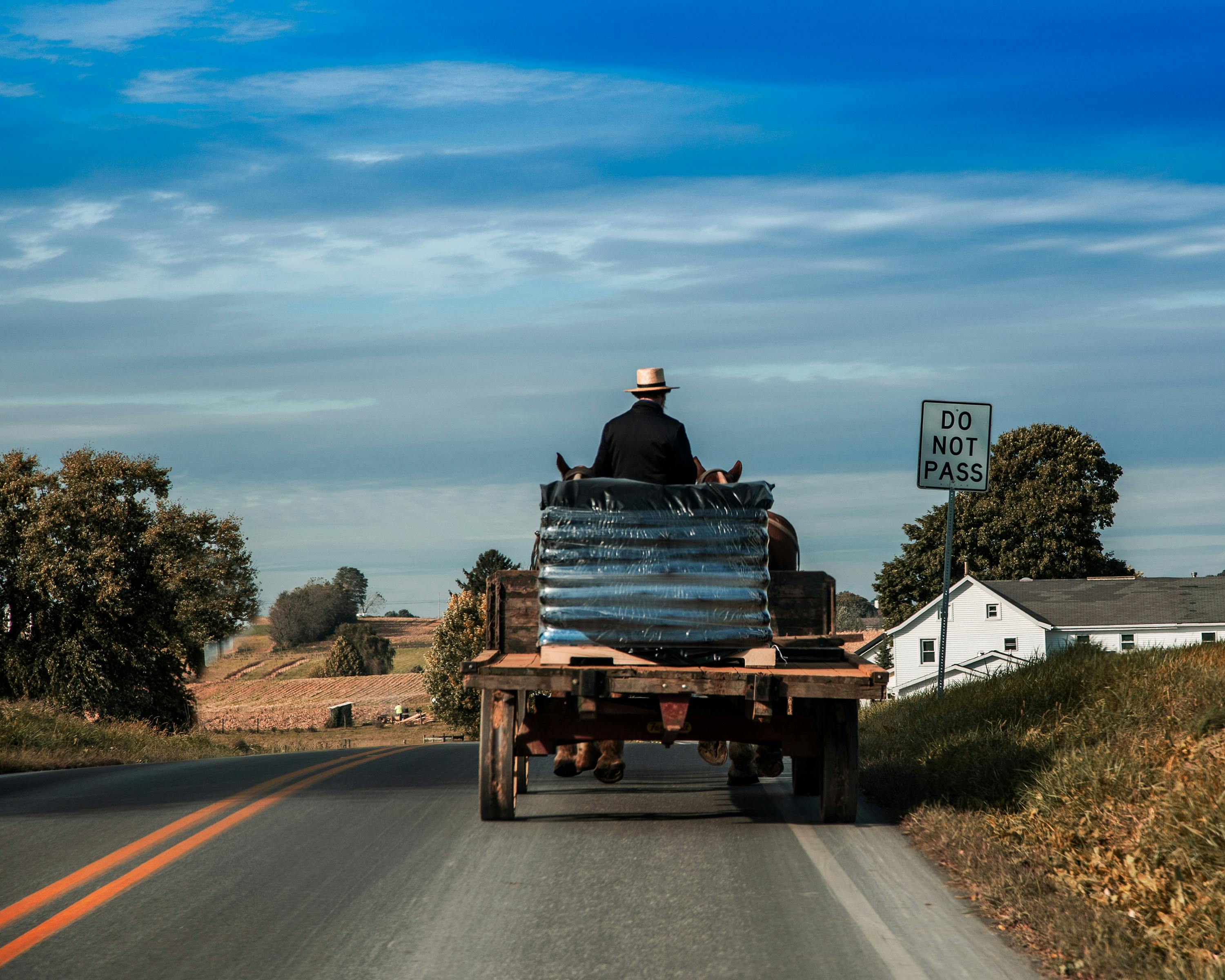Free stock photo of amish country, Amish man