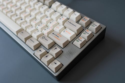 Keyboard with White Keys