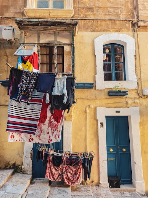 Clothes over Stairs