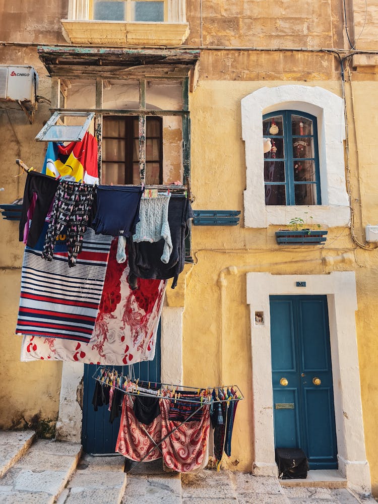 Clothes Over Stairs