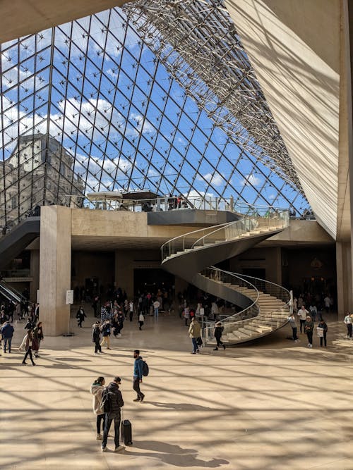 Interior of Louvre Museum