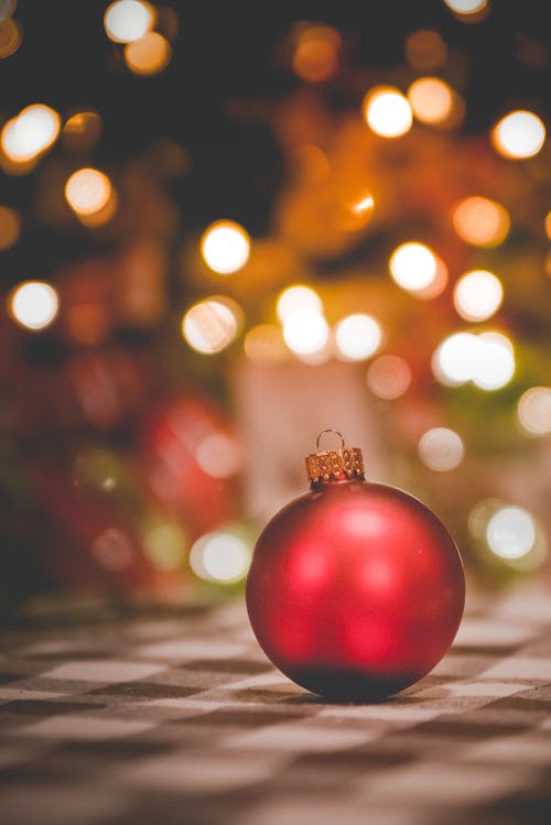Free Shallow Focus Photography Of Red Bauble Stock Photo