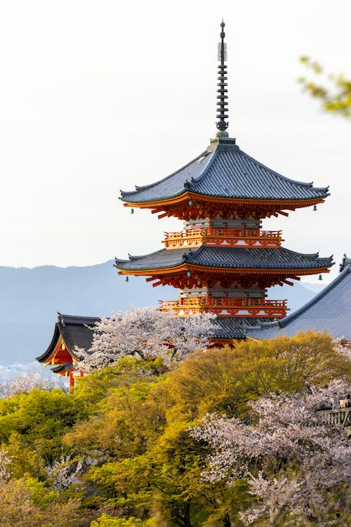 京都, 垂直拍摄, 塔 的 免费素材图片