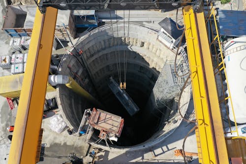 Drone Shot of Borehole