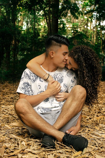 Woman Embracing Man