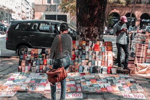 Free stock photo of book seller, book stall, books