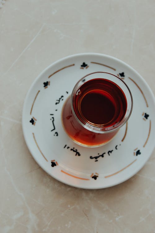 Plate with Turkish Tea