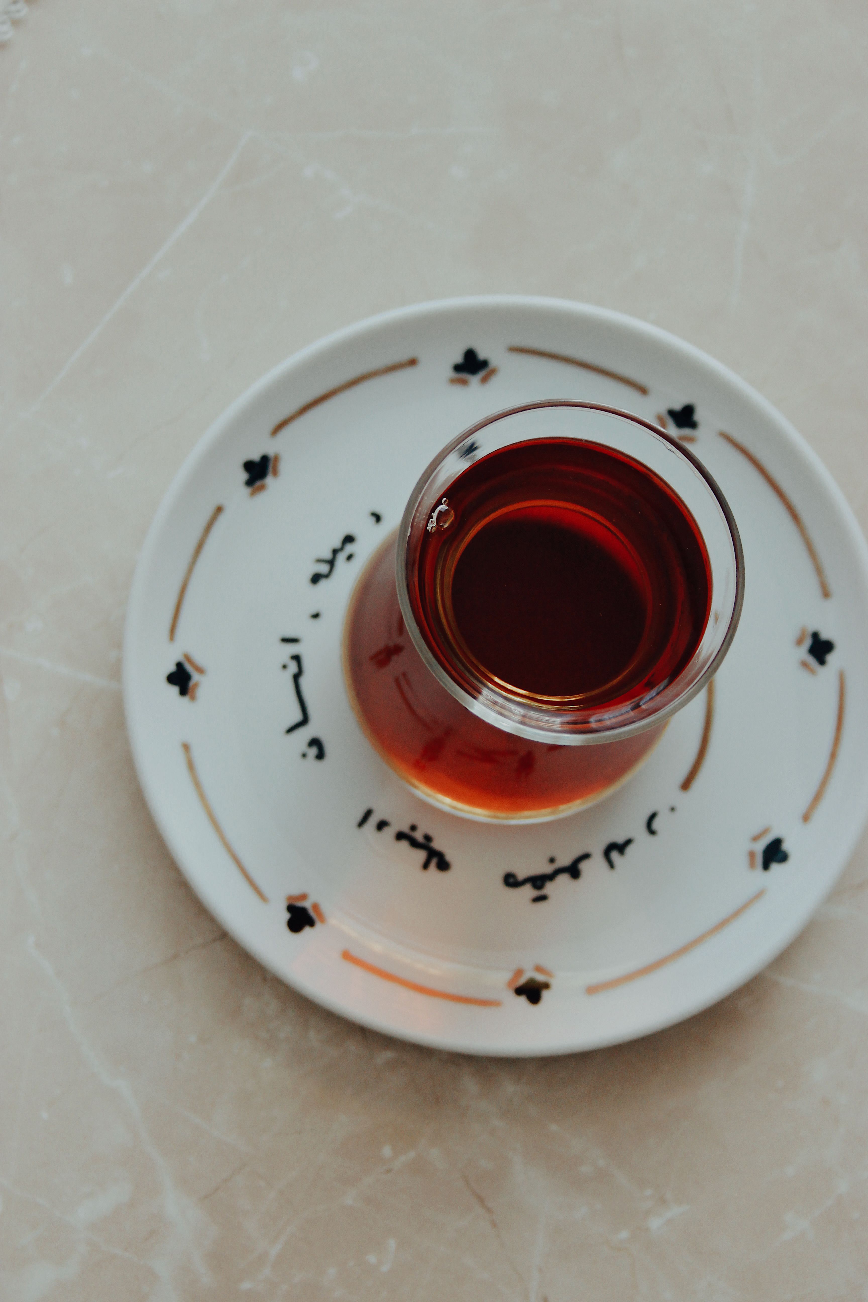 Plate with Turkish Tea · Free Stock Photo