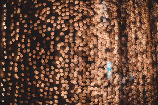 A stunning abstract display of warm glowing bokeh lights, perfect for festive backdrops.