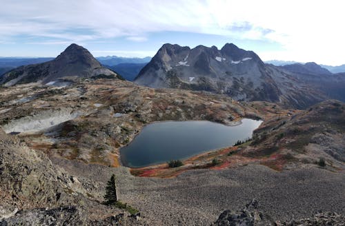 Landscape seen from the Illal Mountain, British Columbia, Canada 