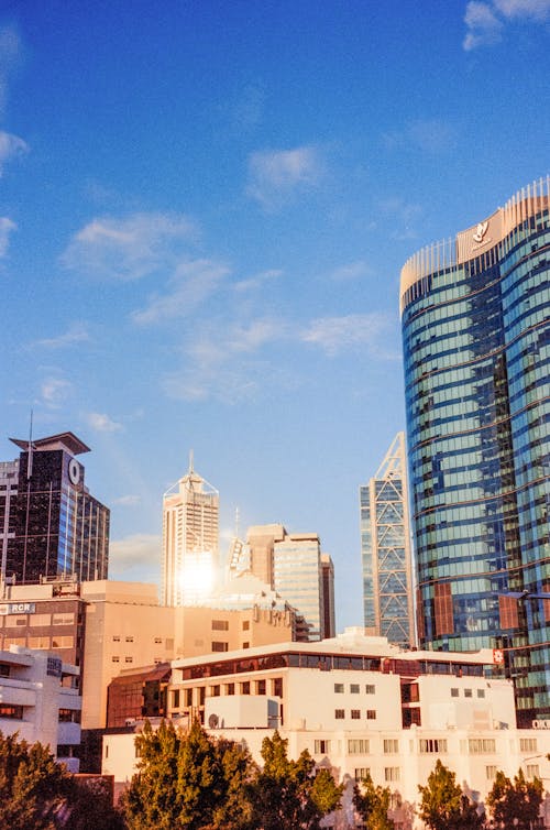 Modern Buildings in Perth in Sunlight 