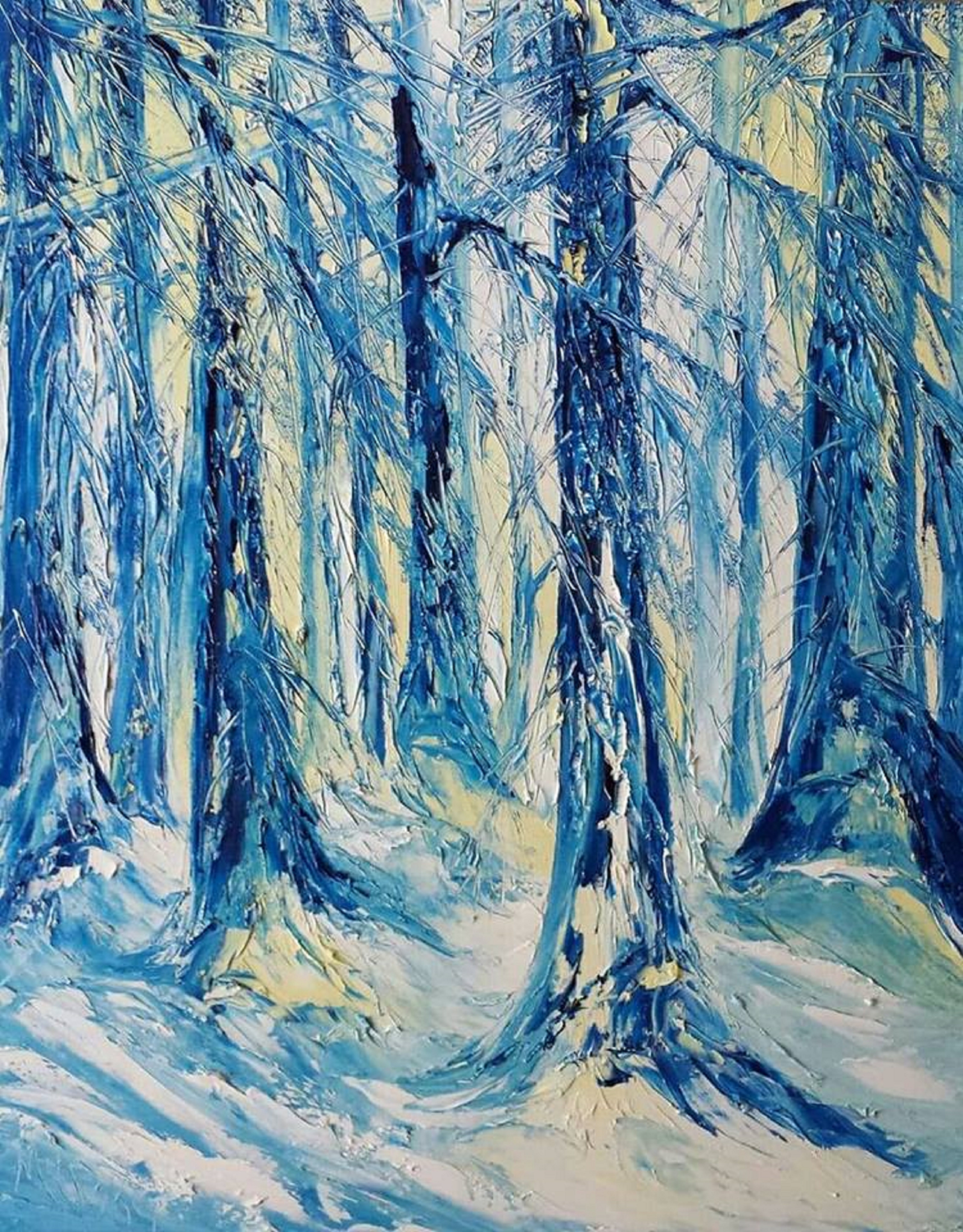Free stock photo of abstract painting, acrylic paint, forest