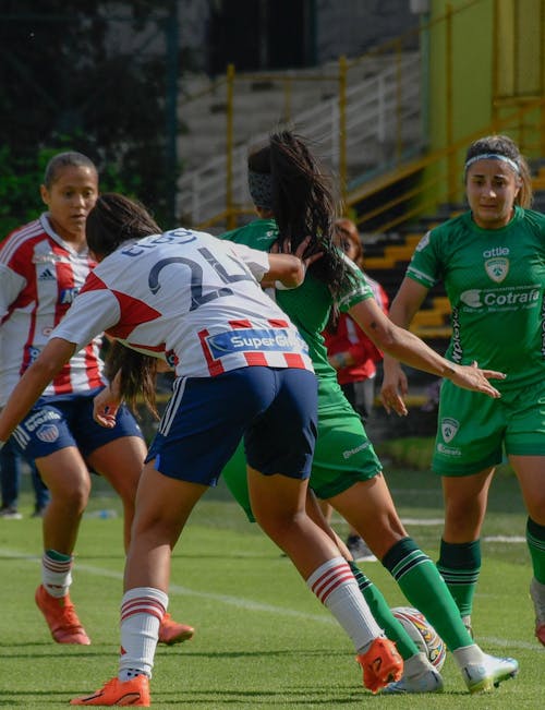 Teenage Girls Playing Soccer