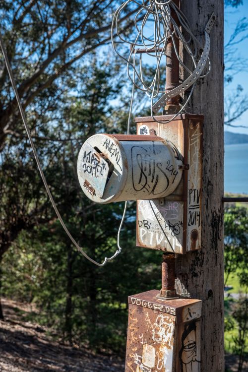 Dangling Utility Box Wires around Electricity Boxes on Utility Pole · Free Stock Photo