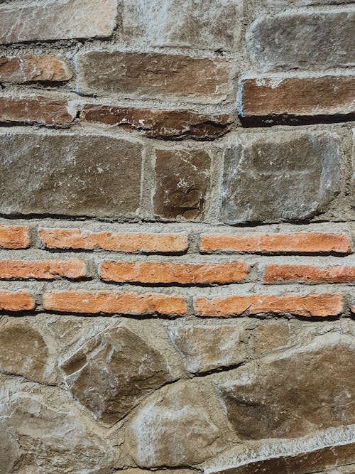 Stone Wall with Bricks