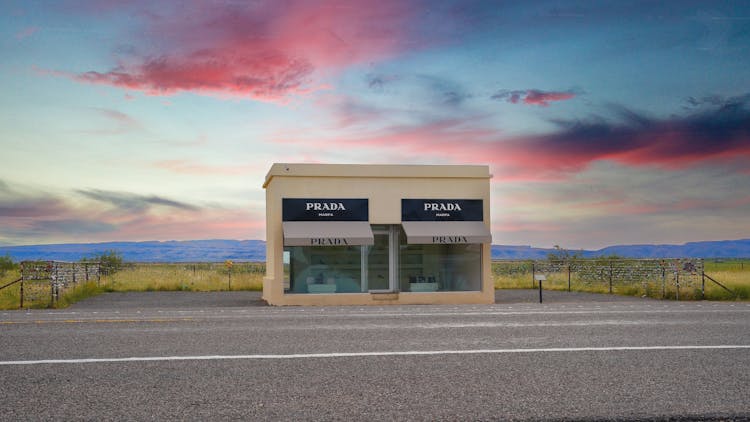 Prada Marfa, An Art Installation Along U.S. Route 90 In Jeff Davis County, Texas, United States