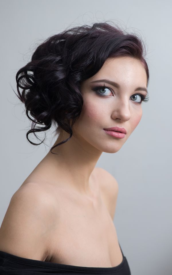 Vintage-inspired pin curls