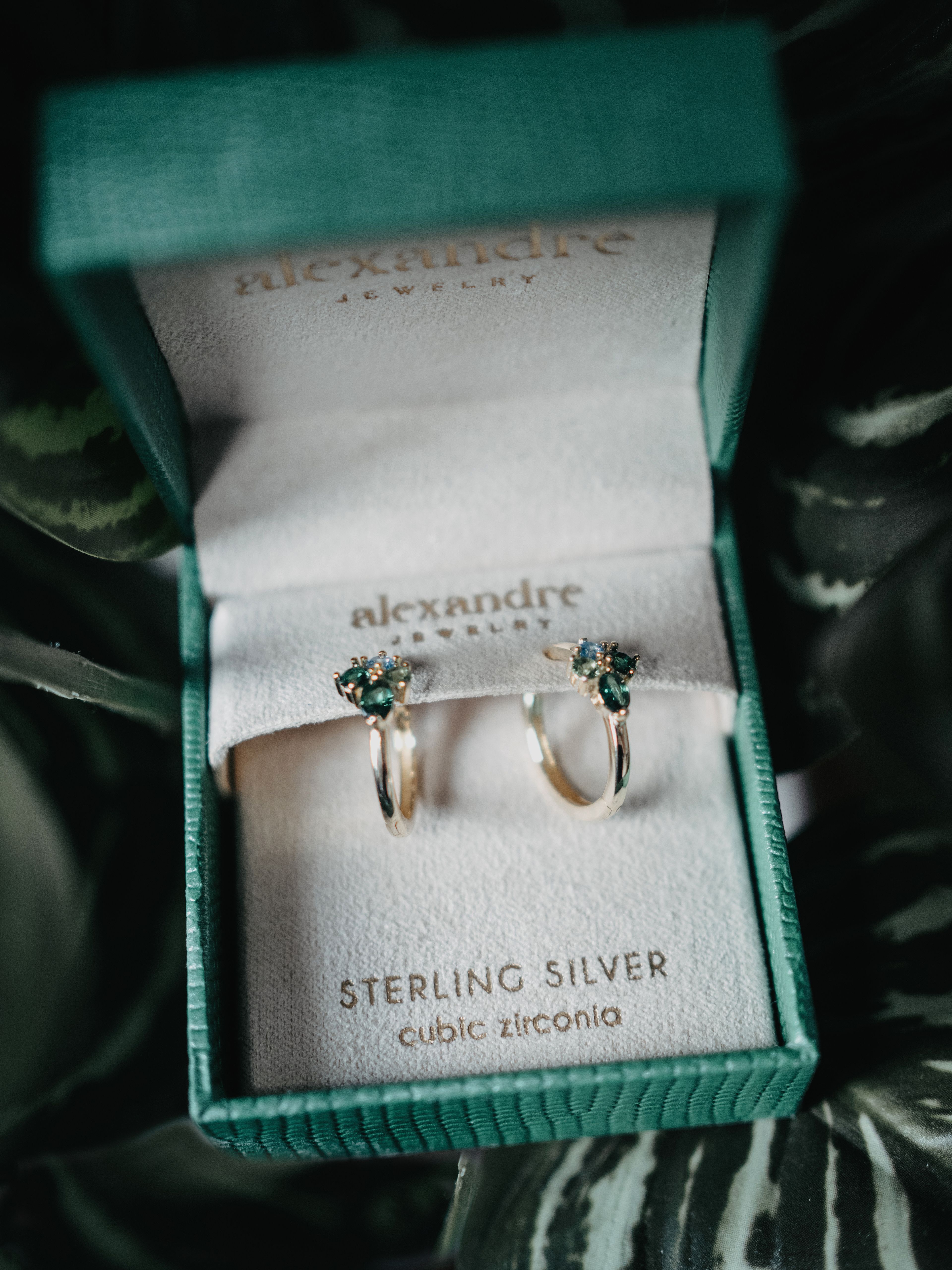 Close-up of 925 sterling silver jewellery showing its surface and finish