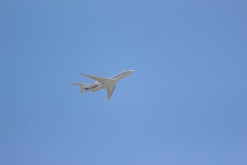 Бесплатное стоковое фото с авиалайнер, Авиация, голубое небо
