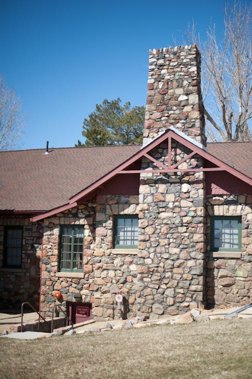 Exterior of a Stone House 