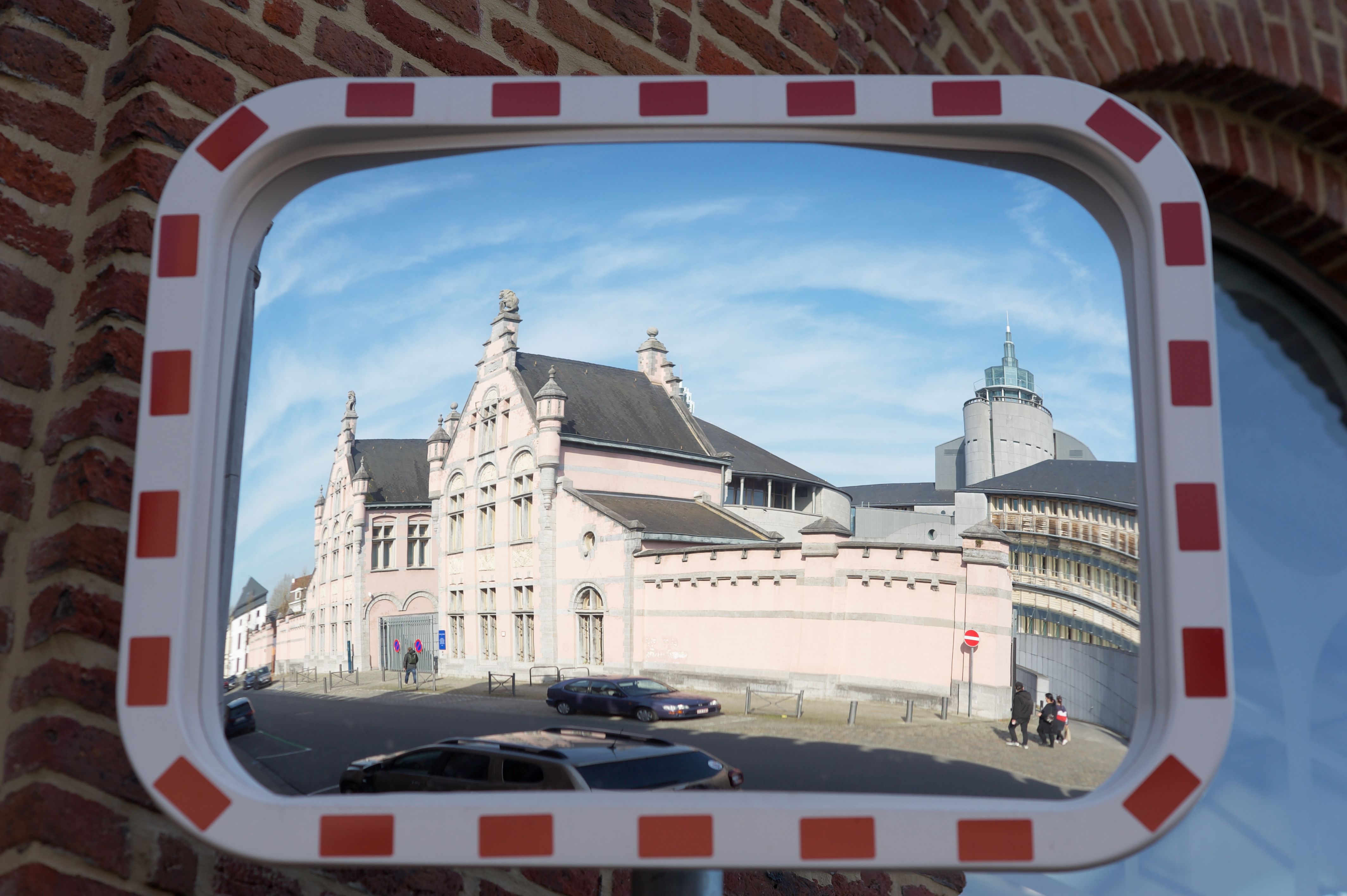 Monastery Reflecting in Mirror · Free Stock Photo