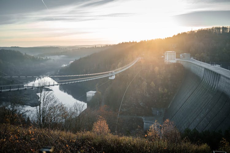 Bird's Eye Photography Of Water Dam