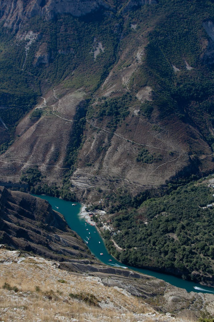 Hills Around River