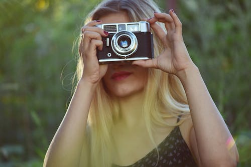 Free Woman Taking Photo Stock Photo