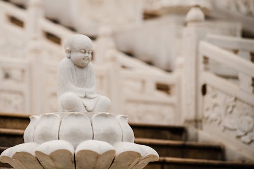 A Buddhist Monk Statue 