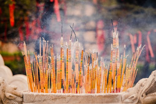 Close up of Burnt Incense