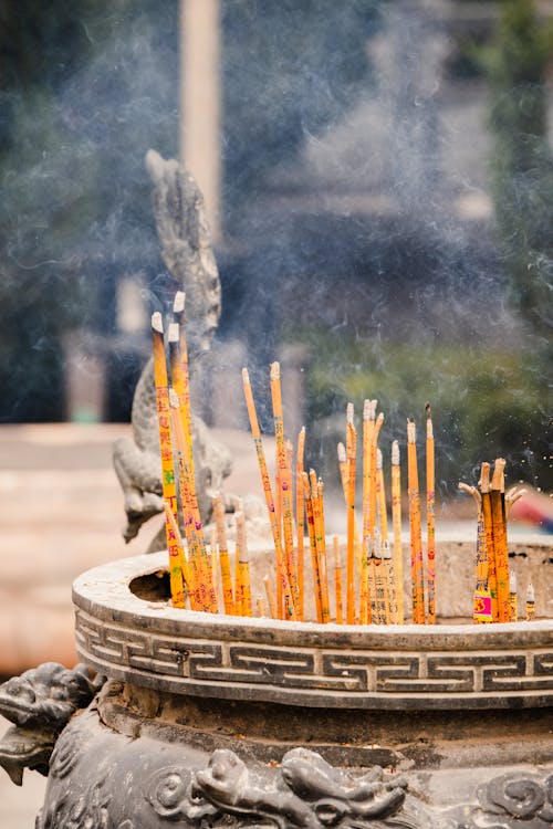 Close-up of a Chinese Incense Burner 