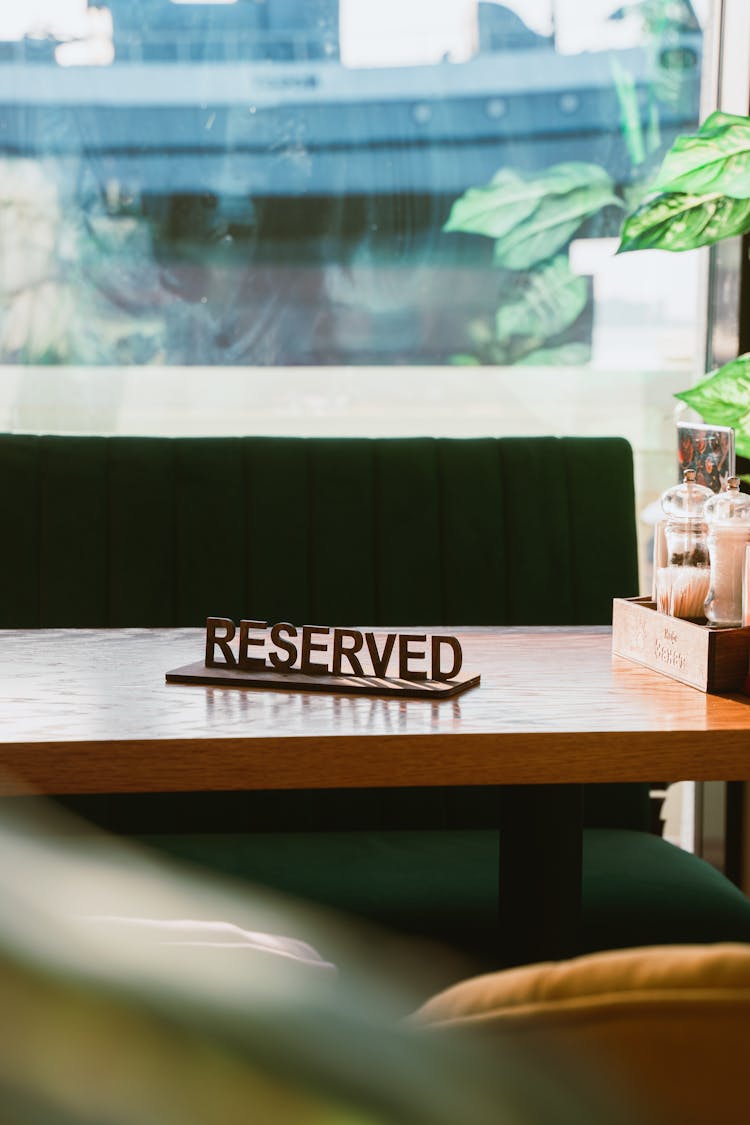 Reserved Table In Restaurant